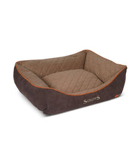 Thumbnail for Scruffs Thermal Box Dog Bed - BROWN Medium