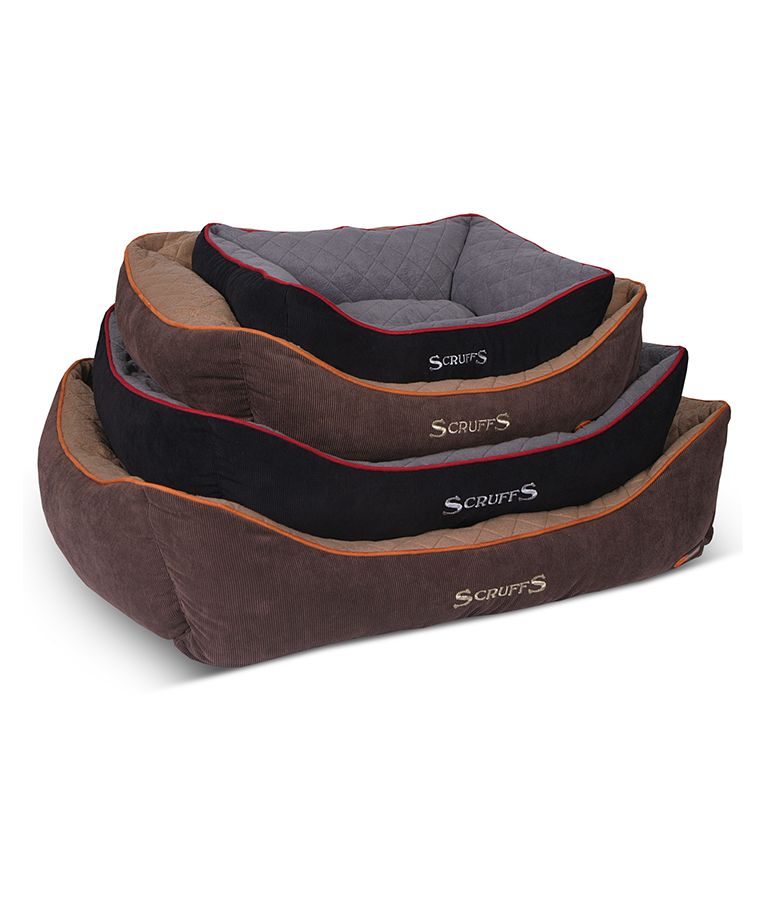 Scruffs Thermal Box Dog Bed - BROWN Medium