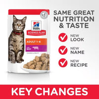 Thumbnail for Hill’s Science Plan Adult Wet Cat Food Beef Pouches (12x85g)