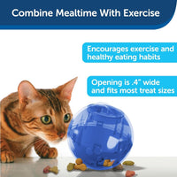 PetSafe SlimCat Interactive Feeder Ball Cat Toy - Blue