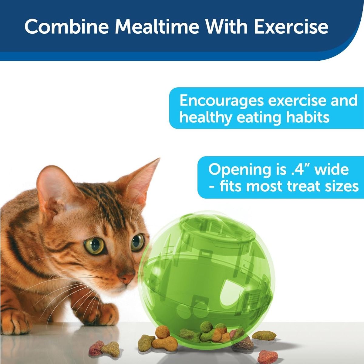 PetSafe SlimCat Interactive Feeder Ball Cat Toy - Green