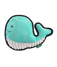 Thumbnail for Beco Pets Rough & Tough Whale Recycled Dog Toy - BLUE MEDIUM