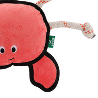 Thumbnail for Beco Pets Rough & Tough Crab Recycled Dog Toy - ORANGE LARGE