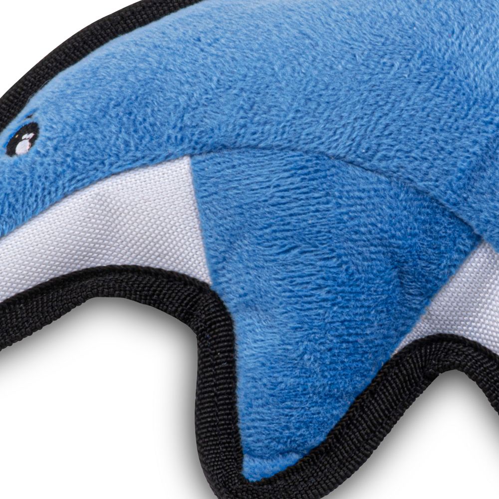 Beco Pets Rough & Tough Dolphin Recycled Dog Toy - BLUE MEDIUM