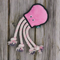 Thumbnail for Beco Pets Rough & Tough Octopus Recycled Dog Toy - PINK MEDIUM