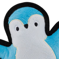 Thumbnail for Beco Pets Rough & Tough Penguin Recycled Dog Toy - Blue Small