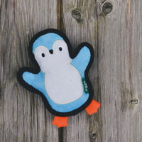 Thumbnail for Beco Pets Rough & Tough Penguin Recycled Dog Toy - Blue Small