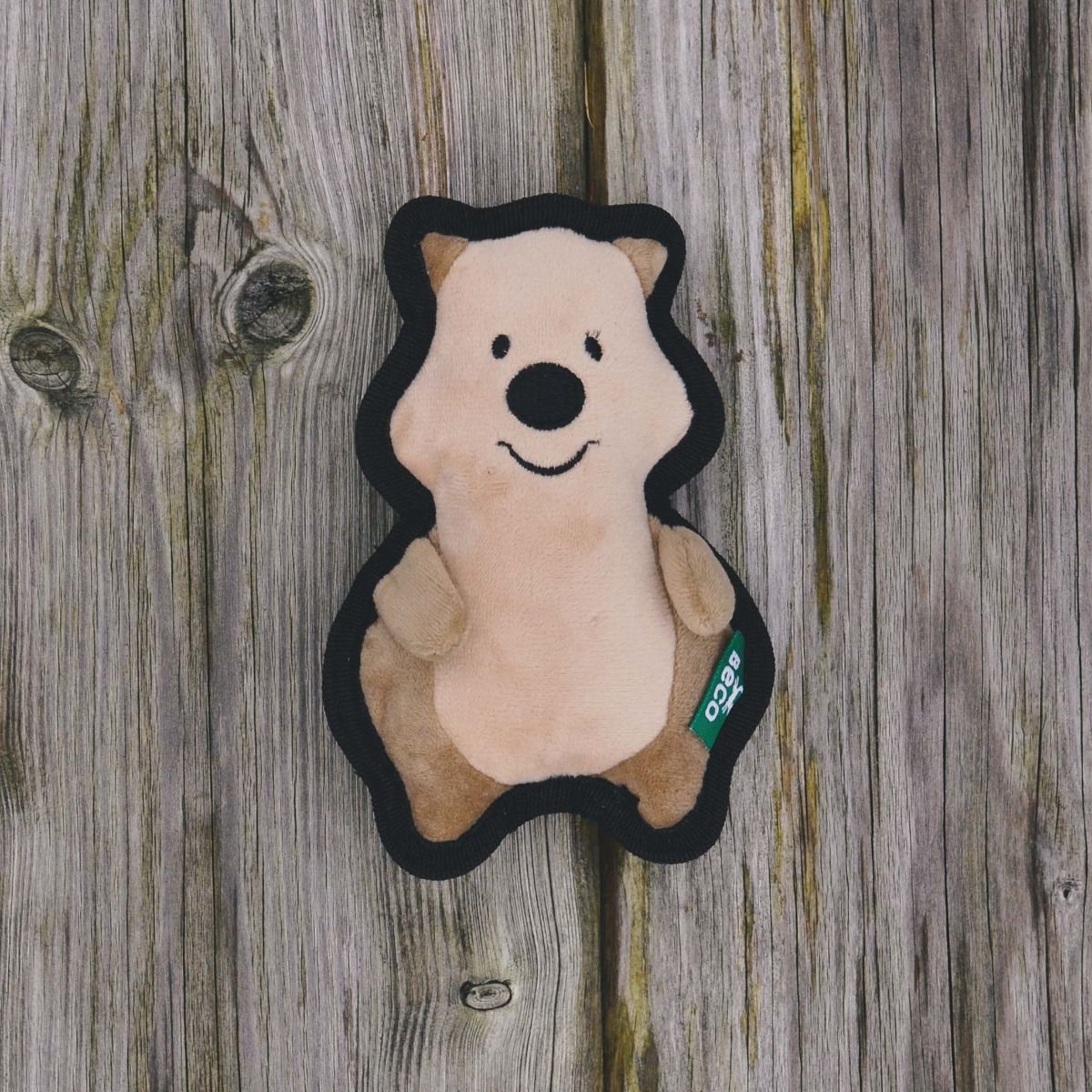 Beco Pets Rough & Tough Quokka Recycled Dog Toy - Brown Small