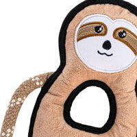Thumbnail for Beco Pets Rough & Tough Sloth Recycled Dog Toy - BROWN MEDIUM