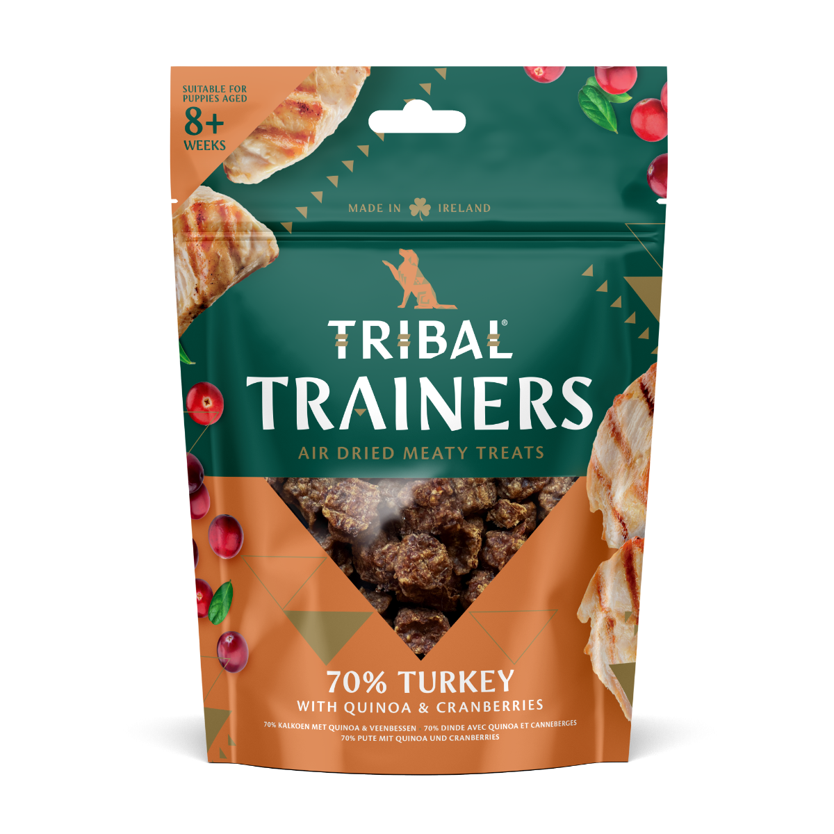 Tribal Trainers Turkey Quinoa & Cranberry Dog Treats 80g - 80g