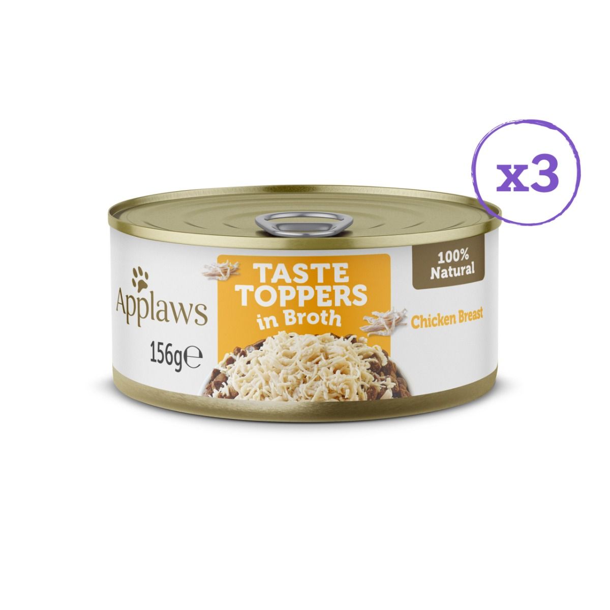 Applaws Taste Topper in Broth Chicken Selection Wet Dog Food 8 x 156g Tins -