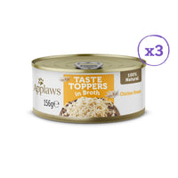 Applaws Taste Topper in Broth Chicken Selection Wet Dog Food 8 x 156g Tins -