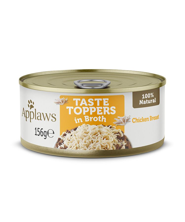 Applaws Taste Toppers in Broth Chicken Wet Dog Food 156g Tin - 156G