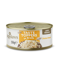 Thumbnail for Applaws Taste Toppers in Broth Chicken Wet Dog Food 156g Tin - 156G