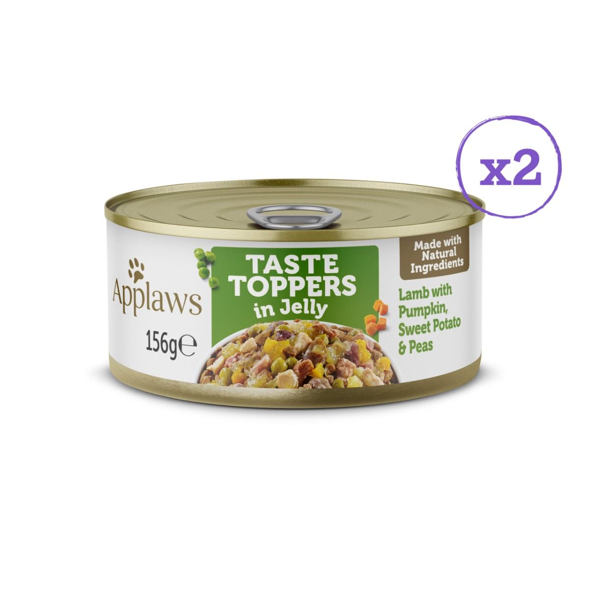 Applaws Taste Toppers in Jelly Selection Wet Dog Food 8 x 156g Tins -