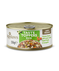 Thumbnail for Applaws Taste Toppers Stew Chicken with Lamb & Vegetables Wet Dog Food 156g Tin - 156G