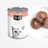 Thumbnail for Kit Cat Wild Caught Tuna with Crab Canned Cat Food 400g