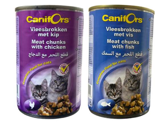 Canifors Cat chunks 410g - fish