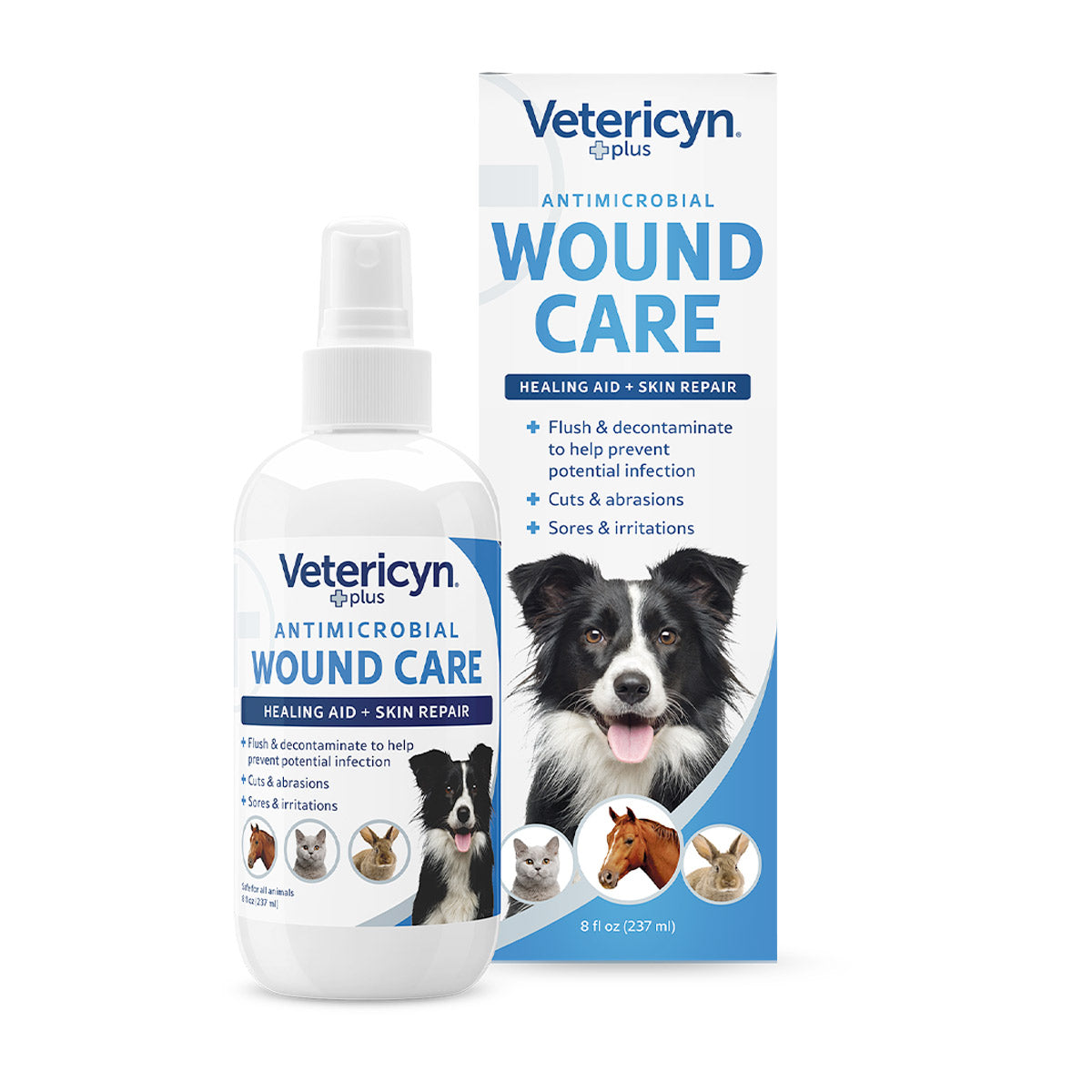 Vetericyn Plus® Antimicrobial All Animal Wound and Skin Care – 8oz