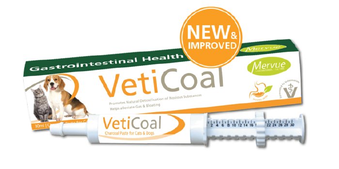 Veticoal Charcoal paste for cats and dogs 30ml