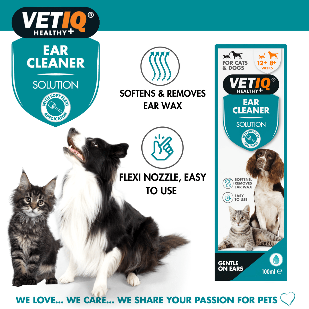 VetiQ Dog & Cat Ear Cleaner 100ml - 100ML