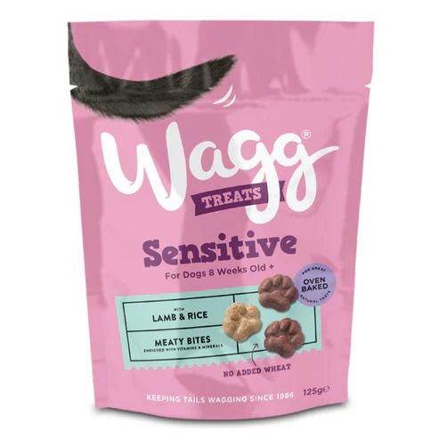 Wagg Sensitive Lamb & Rice Meaty Bites Oven Baked Dog Treats 125g - 125g