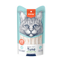 Thumbnail for Wanpy Creamy Lickable Cat Treats – Tuna & Codfish (14g x 25pc)