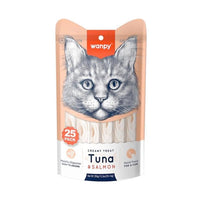 Thumbnail for Wanpy Creamy Lickable Cat Treats – Tuna & Salmon (14g x 25pc)