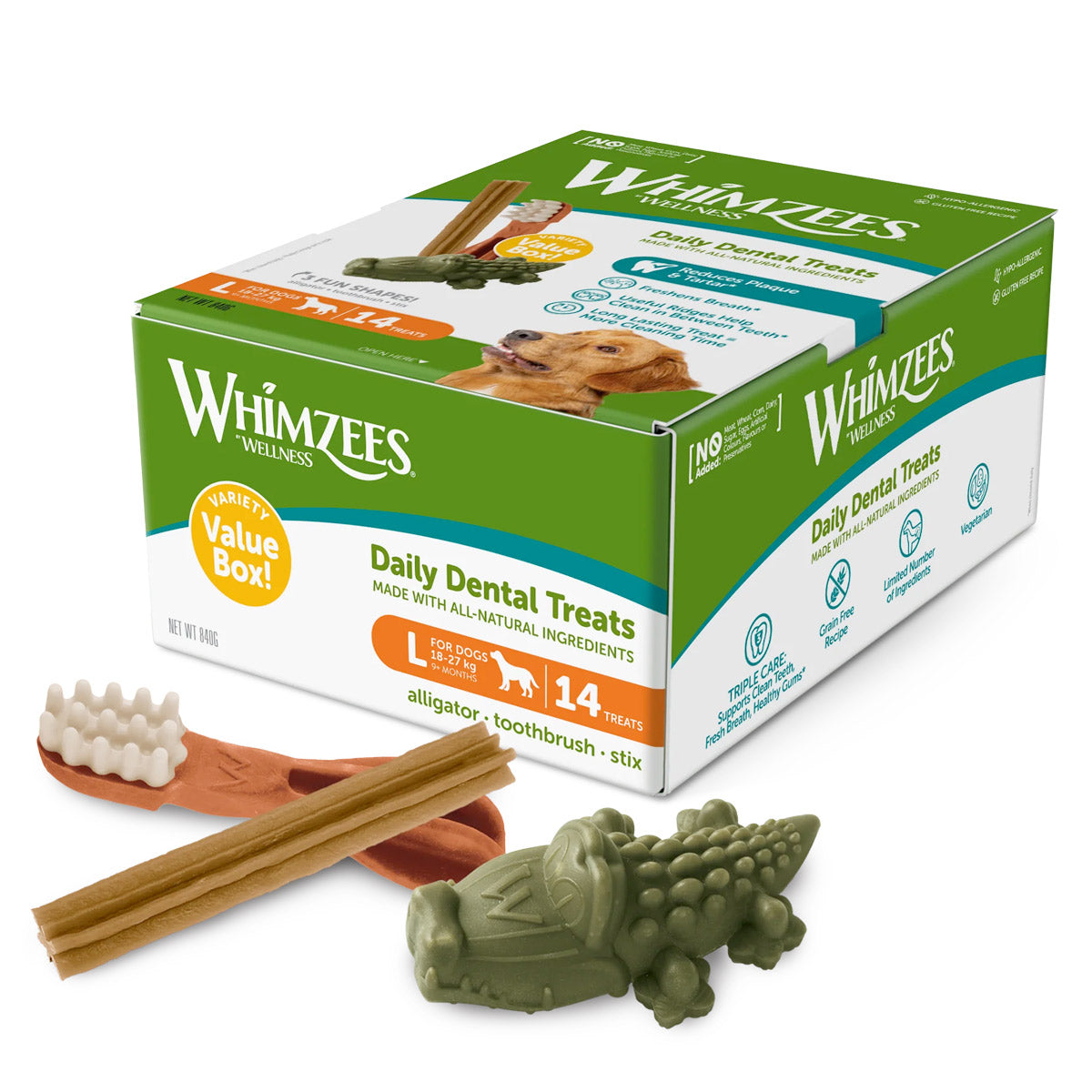 Whimzees Variety Value Box Large 14 pcs