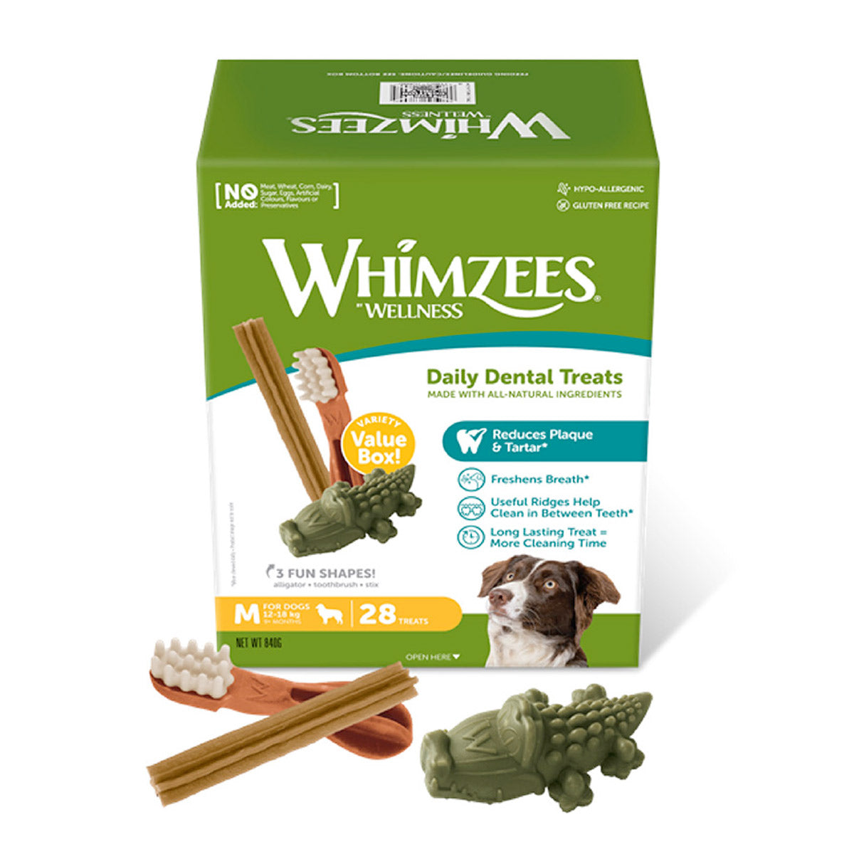 Whimzees Variety Value Box Medium 28pcs