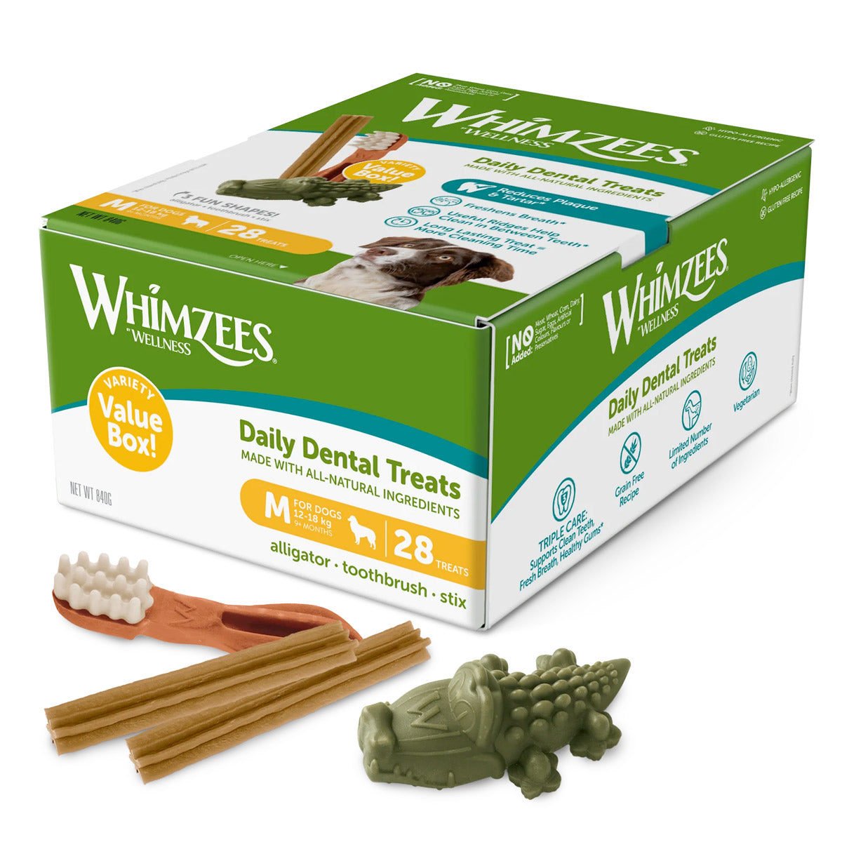 Whimzees Variety Value Box Medium 28pcs