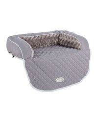 Thumbnail for Scruffs Wilton Sofa Dog Bed - Grey Large