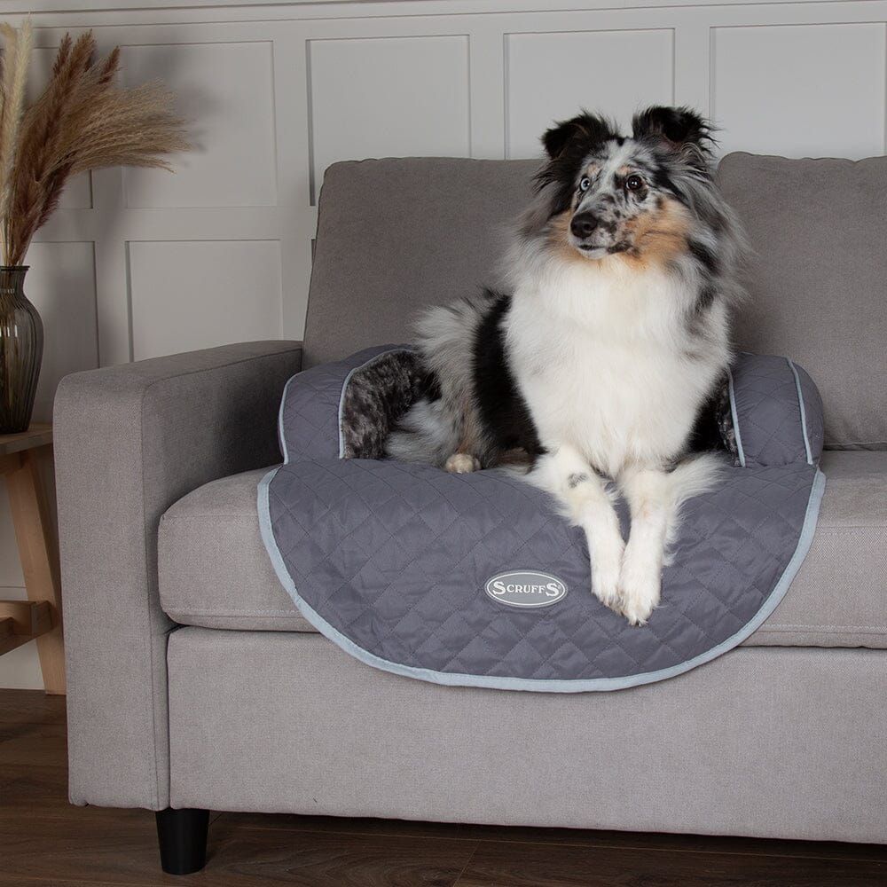 Scruffs Wilton Sofa Dog Bed - Storm Grey Small