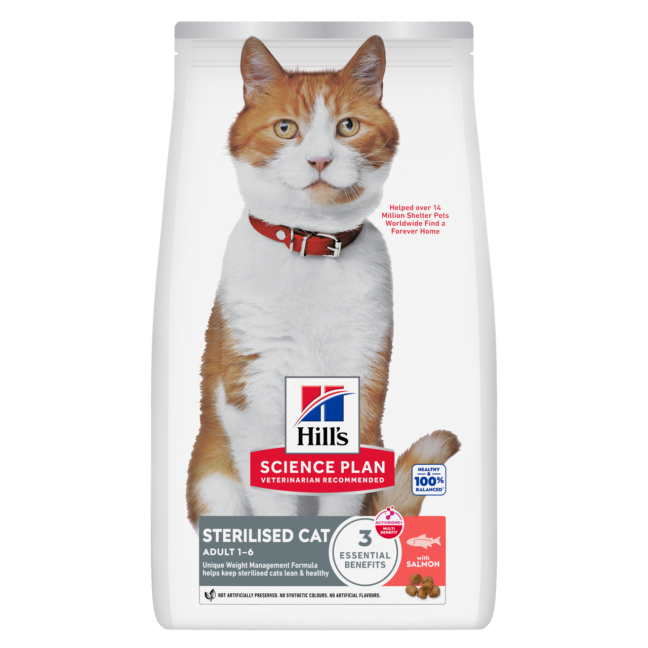 Hill’s Science Plan Sterilised Cat  Adult Cat Food With Salmon (10kg)