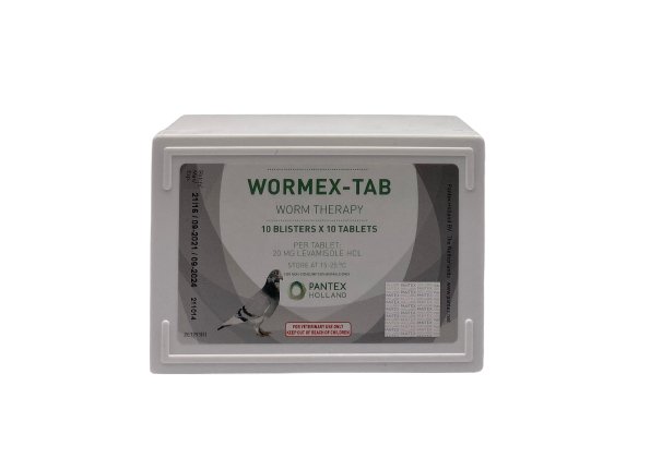 WORMEX-TAB 100 tablets for roundworms in pigeons