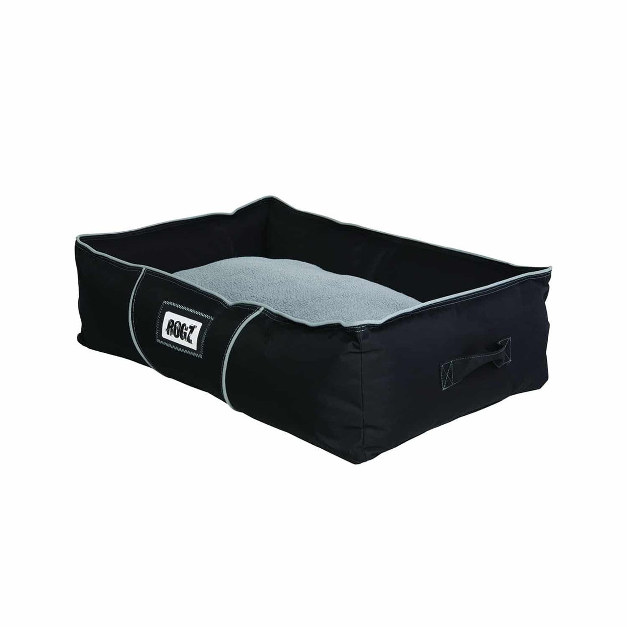 Rogz Lekka Cushioned Dog Bed - BLACK Medium