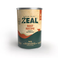 Thumbnail for Zeal Grain Free Canned Dog Food 390g – (Beef Recipe)