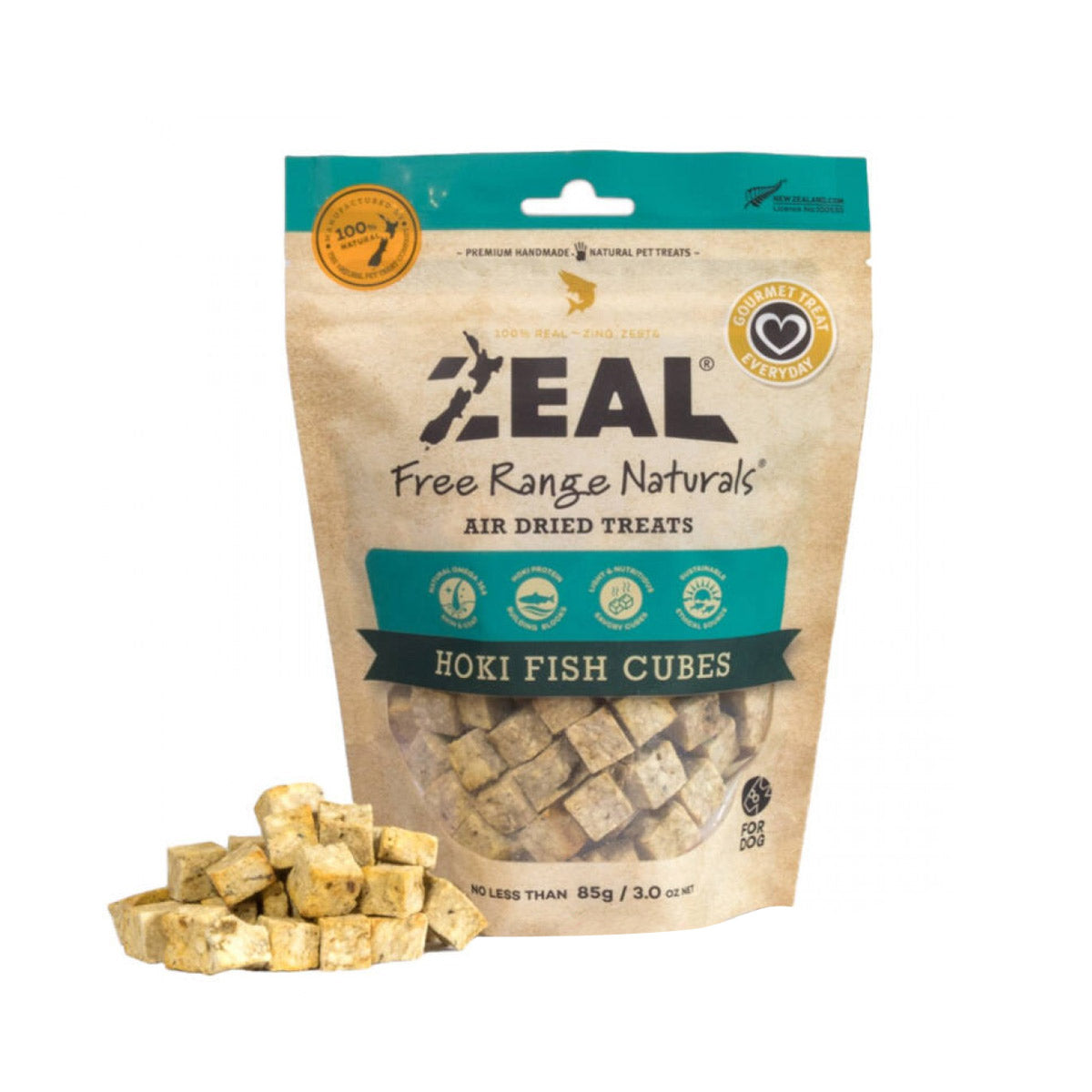 Zeal Hoki Fish Cubes 85g