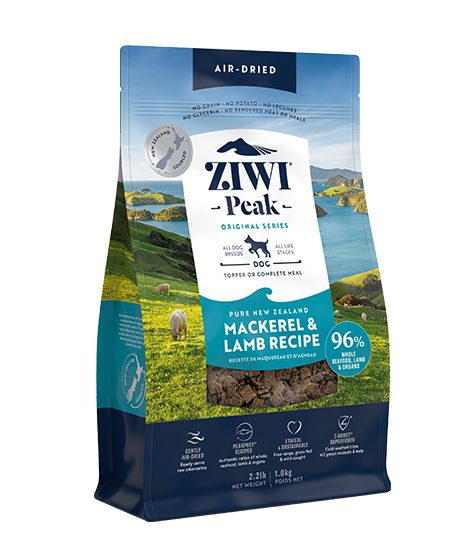 ZIWI Peak Air-Dried Mackerel & Lamb Recipe Dry Dog Food - 2.5KG