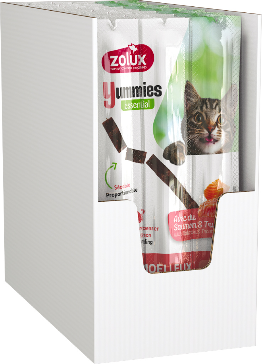 Zolux Yummies Cat Salmon Trout 3/pk