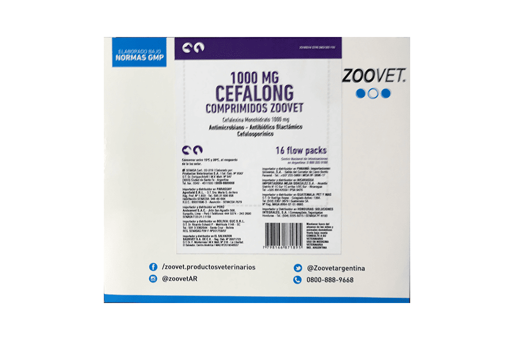 CEFALONG 1000 MG BLISTERS OF 5 TABLETS 16 FLOW-PACK EXHIBIT